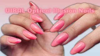 VIRAL Optical Illusion Ombre French Nail Trend - Nail Hack for Flawless Blend! - 2 Week Gel Infill