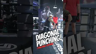 Diagonal Punching / Stepping #boxing #tutorial #101