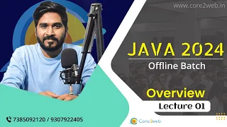 Java 2024 Overview : Lecture 01
