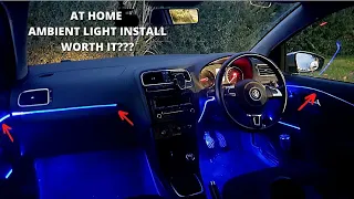 How to install ambient lighting in any car at home