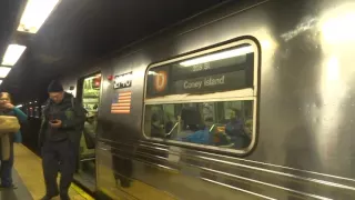 NYC Subway Special: Norwood-bound R68 (D) Entering & Leaving 42nd Street-PABT (A4 Track)