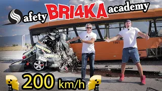 World’s fastest crash test 208+ km/h| Скорост| Safety BRI4KA Academy | ENG SUB