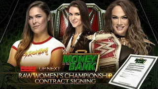 LIVE REACTION RONDA ROUSEY VS NIA JAX CONTRACT SIGNING