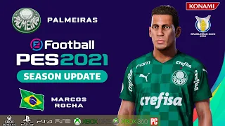 MARCOS ROCHA face+stats (Palmeiras) How to create in PES 2021