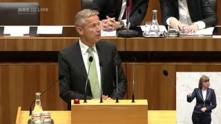 ÖVP-Klubobmann Reinhold Lopatka zur Flüchtlingssituation - Sitzung des Nationalrates vom 11.11.2015