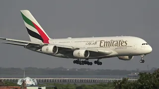 Emirates Airbus A380 Landing At Bali International Airport