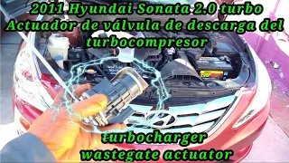 2011 Hyundai Sonata 2.0 Turbo Cómo cambiar el Actuador de válvula de descarga del turbocompresor
