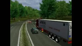 Euro Truck Simulator 2008 load to Amsterdam with Scania Longline part2