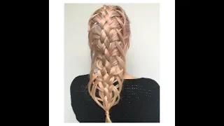 How to do The Five (5) Strand French Feather Loop Braid ( Quick Braid 2018 )