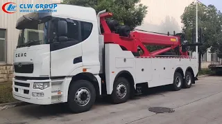 CAMC 8X4 50Tons Rotator Road Wrecker Recovery Tow Truck for Accidence Damaged Trucks and Trailers