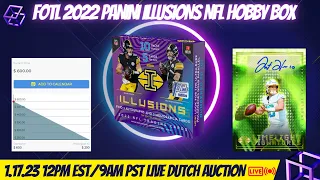 FOTL 2022 PANINI ILLUSIONS NFL HOBBY BOX DUTCH AUCTION LIVE