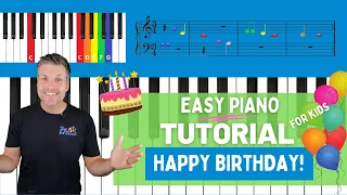 Easy Piano Tutorial | How to play "Happy Birthday to You!" for Beginners