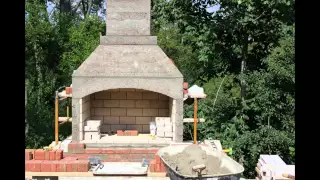 Fireplace outdoor construction