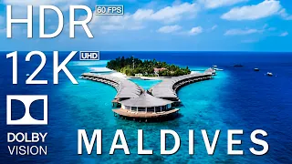 MALDIVES 12K - Scenic Relaxation Film With Inspiring Cinematic Music - 12K (60fps) Video Ultra HD