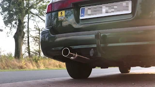 Subaru Legacy 2.0 125KM N/A EJ201 kolektor różnoodległościowy bulgot dźwięk wydechu - exhaust rumble