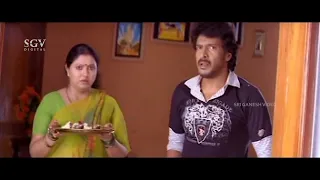 Upendra Comes As Tenant in Rangayana Raghu's Home | Rajani Kannada Movie Comedy Scene