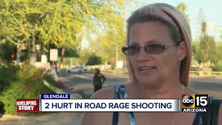 Two hurt in Glendale road rage shooting