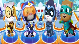 Talking Tom Hero Dash QUEEN BEE ANGELA VS TROOPER TOM VS MOONLIGHT ANGELA VS SUPER GINGER Gameplay