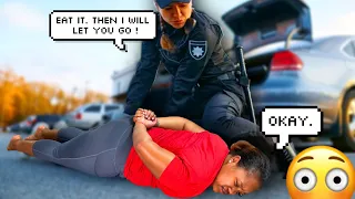 I GOT ARRESTED & HOOKED UP WITH THE OFFICER TO BE SET FREE😳 *FIANCE SNAPS*