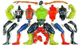 Assemble Miles Morales VS Spiderman VS Siren Head VS Hulk Smash Avengers Superhero Toys