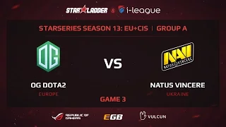 Na'Vi vs OG , StarSeries 13 EU, Game 3