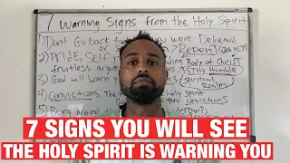 7 Warning Signs From The Holy Spirit