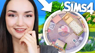 Je crée la parfaite mini maison ronde FONCTIONNELLE ! 😮 (j'y croyais pas mdr) | Challenge Sims 4