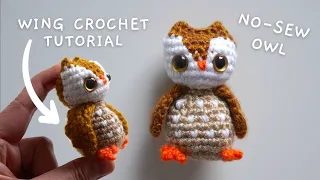 No-Sew Pocket Owl · How to Crochet the Wings · Amigurumi Tutorial