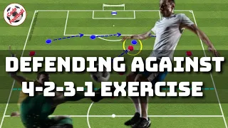 Defending against 1-4-2-3-1 formation! Tactical exercise!