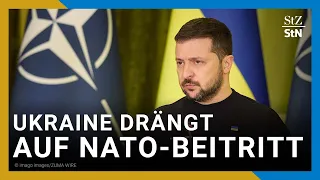 Selenskyj fordert erneut raschen Nato-Beitritt der Ukraine