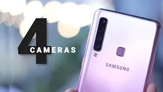 Galaxy A9 Hands On: World's First Phone with 4 Cameras!