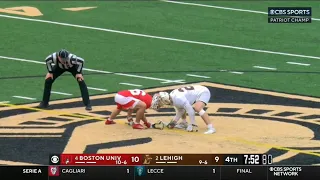 Lehigh vs BU | Faceoff Highlights | Patriot Championship | Mens College Lacrosse | 5/5/24