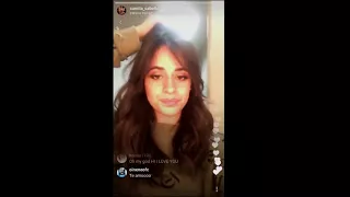 Camila Cabello Live's Instagram 14/12/2017