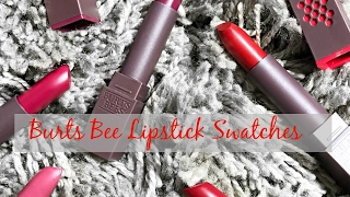 Burt's Bees Lipsticks | Lip Swatches