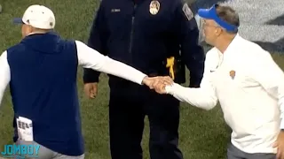 Georgia Tech Coach Gives Pitt Coach a rude handshake, a breakdown
