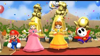 Mario Party 9 Step It Up - 1 vs. Rivals - Mario vs Team Peach, Daisy, Shy Guy| Cartoons Mee
