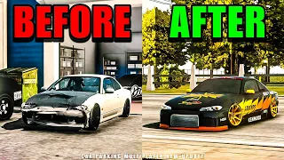 I BOUGHT a WRECKED Nissan Silvia S15 and Made it a DRIFT CAR - Car Parking Multiplayer New Update