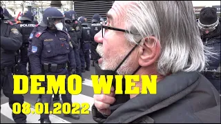 Polizeieinsatz: DEMO "Sturm auf Wien" | 08.01.2022