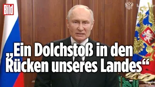 Eskalation in Russland: Putins Rede an das Volk zum Wagner-Aufstand