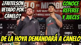 ¿CANELO DEMANDADO POR DE LA HOYA? Conoce al Referee y Jueces de Canelo Alvarez vs Jaime Munguia