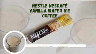 Nestle Nescafé vanilla wafer Ice Coffee @nescafepk