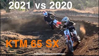 2021 KTM 65 VS 2020 KTM 65 (On the Snake Pit)