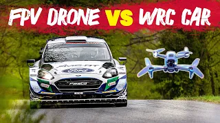 WRC Car vs FPV Drone - High Speed Chase | WRC 2021