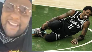 LEBRON JAMES AND GLEN DAVIS REACT TO KYRIE IRVING BEING OUT THE REST OF THE PLAYOFFS