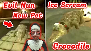 Evil New Pet Crocodile Update 🐊 Evil Nun Crocodile VS Granny 3 Crocodile VS Ice Scream 3 Crocodile