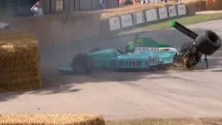 LEYTON HOUSE F1 CAR CRASH AT GOODWOOD 2023