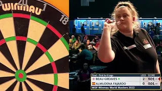 Beau Greaven vs Almuena Fajardo F Winmau World Masters 2022 final