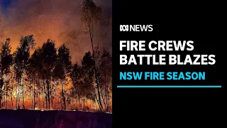 NSW fire season starts as crews battle blazes in strong winds | ABC News