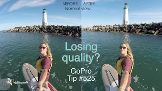 Does GoPro Studio Fisheye Remove Feature Affect The Quality? GoPro Tip #525 | MicBergsma