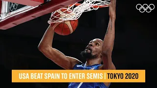 USA finish strong to beat Spain 🏀  | #Tokyo2020 Highlights